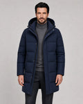 Charles | Men’s Winter Parka Coat | Long Puffer Coat with Adjustable Hood and Zip Front-Men's Parka-Ellegamo