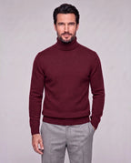 Edward | Men’s Knit Turtleneck Sweater | Roll Neck Jumper with Long Sleeves and Ribbed Cuffs-Men's Sweaters-Ellegamo