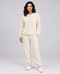 Holly | Women’s Pyjama Set | Textured Loungewear Set with Long Sleeves and Cuffed Trousers-Women's Set-Ellegamo