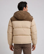 Oliver | Men’s Puffer Jacket | Quilted Coat with Hood and Contrast Panels-Men's Puffer Jacket-Ellegamo