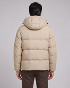 William | Men’s Hooded Puffer Jacket | Quilted Coat with Zip Front and Ribbed Cuffs-Men's Coats & Jackets-Ellegamo